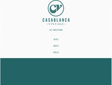 Tablet Screenshot of casablancavintage.com